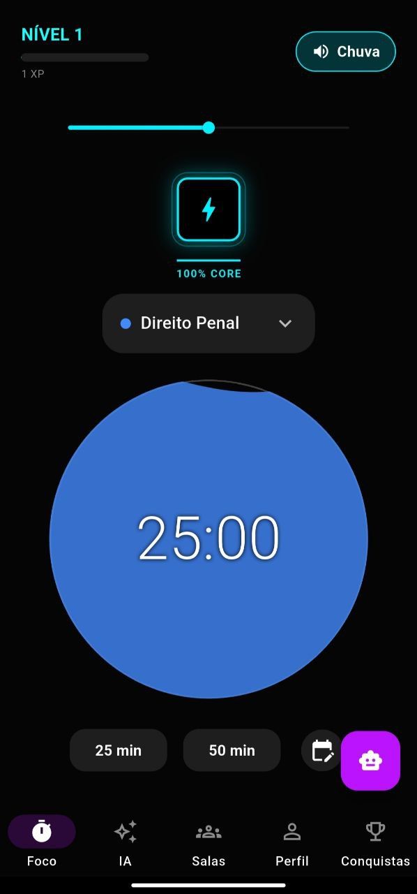 Interface do MoodStudy